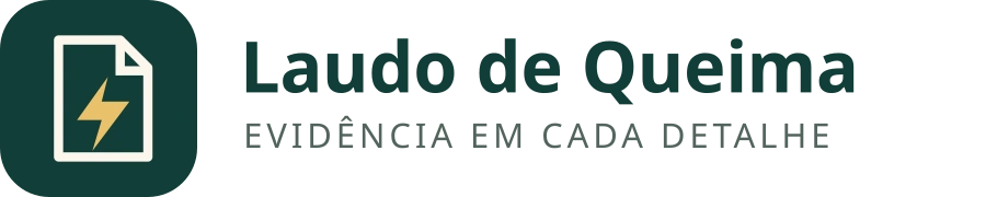 Laudo de Queima, documento com símbolo de energia